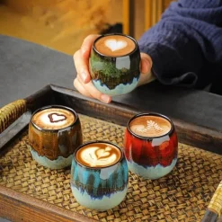 Kaffee- und Teetassen-Set aus Keramik – 6-teilige Trinkgeschirr-Kollektion