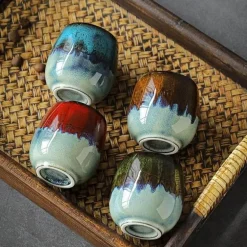 Kaffee- und Teetassen-Set aus Keramik – 6-teiliges Trinkgeschirr