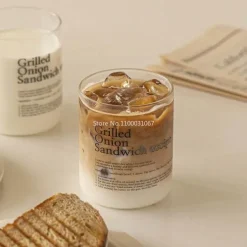 Kaffeebecher-Set aus Glas – 2-teiliges Trinkgeschirr