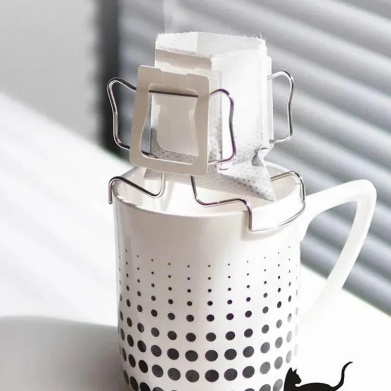 Kaffeefilterhalter aus Edelstahl – Küchenorganizer zum Aufbrühen