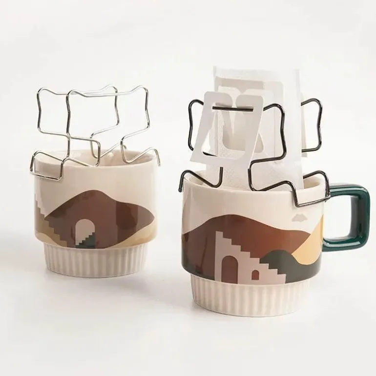 Kaffeefilterhalter aus Edelstahl – Küchenorganizer zum Aufbrühen