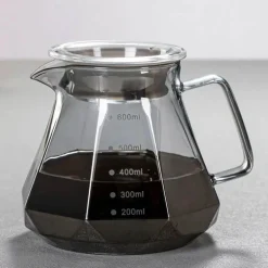Kaffeekaraffe aus Glas – 600 ml Pour Over Filterkanne