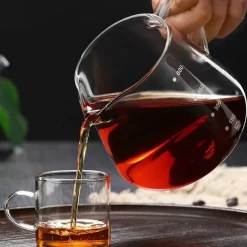 Kaffeekaraffe aus Glas – 400–600 ml, wiederverwendbar, für Kaffee, Milch, Tee, Saft