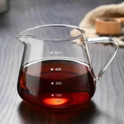 Kaffeekaraffe aus Glas – 400–600 ml, wiederverwendbar, für Kaffee, Milch, Tee, Saft