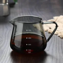 Kaffeekaraffe aus Glas – 400–600 ml, wiederverwendbar, für Kaffee, Milch, Tee, Saft