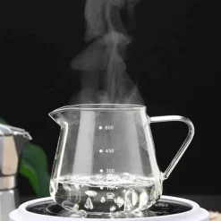 Kaffeekaraffe aus Glas – wiederverwendbarer Wasserkocher, 400–600 ml