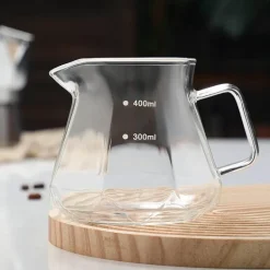 Kaffeekessel aus Glas – achteckige, wiederverwendbare Teekanne für die Zubereitung zu Hause, 400–600 ml