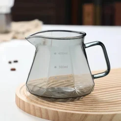 Kaffeekessel aus Glas – achteckige, wiederverwendbare Teekanne für die Zubereitung zu Hause, 400–600 ml
