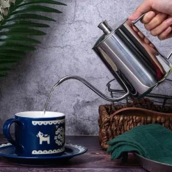 Kaffeekessel mit Schwanenhals aus Edelstahl – Präzisions-Tropfkanne zum Brühen