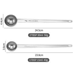 Kaffeemesslöffel-Set aus Edelstahl – langer Griff für das Café zu Hause