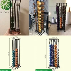 Kaffeepadhalter – Metallgestell für 18 Nespresso Dolce Gusto Kapseln