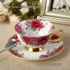 Kaffeeservice aus Keramik – Elegante Tassen- und Untertassen-Kollektion