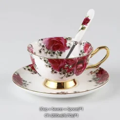 Kaffeeservice aus Keramik – Elegante Tassen- und Untertassen-Kollektion