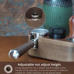 Kaffee-Stampfstation aus Holz – Zubehör für Espressomaschinen