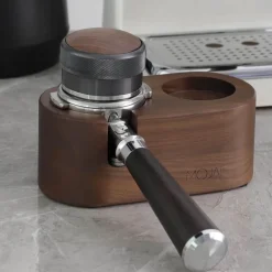 Kaffee-Stampfstation aus Holz – Zubehör für Espressomaschinen