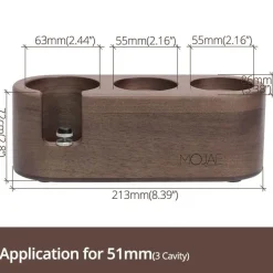 Kaffee-Stampfstation aus Holz – Zubehör für Espressomaschinen