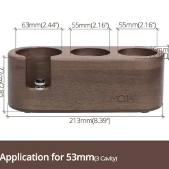 Kaffee-Stampfstation aus Holz – Zubehör für Espressomaschinen