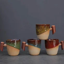 Kaffeetasse aus Keramik – Elegante Latte-Tasse aus Porzellan für das Homeoffice