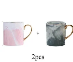 Kaffeetasse aus Marmorporzellan – elegante europäische Teetasse