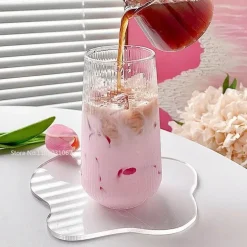 Kaffeetassen-Set aus Borosilikatglas – hitzebeständiges Trinkgeschirr für heiße und kalte Getränke