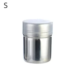 Kakaopulverstreuer - Kaffeegewürzstreuer aus Edelstahl mit Deckel