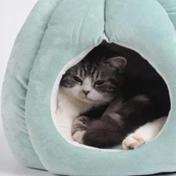 Kaktus-Katzenbett – Gemütliches Haustierbett für Katzen