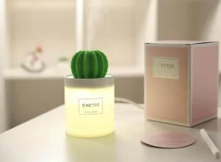 Kaktus-Luftbefeuchter – Ultraschall-Diffusor für ätherische Öle