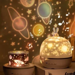 Kaninchen-Nachtlichtprojektor - Süße Kinderlampe