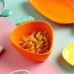 Karottenförmiges Keramikteller-Set – Süßes Dessert- und Snackgeschirr