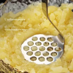 Kartoffelstampfer aus Edelstahl – Manueller Gemüse- und Obstschneider