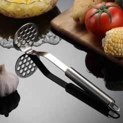 Kartoffelstampfer aus Edelstahl – Manueller Gemüse- und Obstschneider