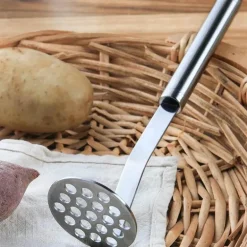 Kartoffelstampfer aus Edelstahl – Manueller Gemüse- und Obstschneider