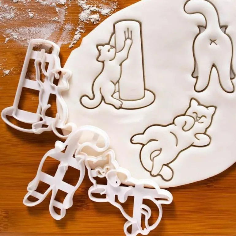 Katzen-Ausstechformen-Set – Kitty-Backformen