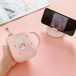 Katzenbecher-Set – süße Cartoon-Kaffeetassen