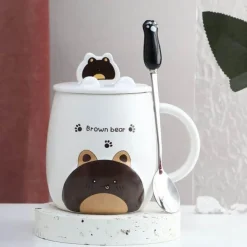 Katzenbecher-Set – süße Cartoon-Kaffeetassen