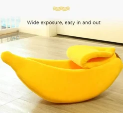 Katzenhaus aus Bananenschale – Gemütlicher Unterschlupf für Haustiere in 4 Farben