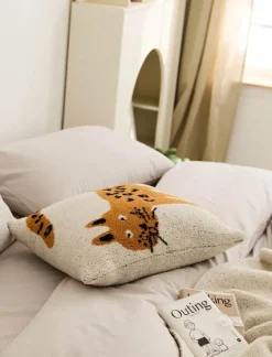 Katzenkissen - Weiches Plüsch-Dekokissen