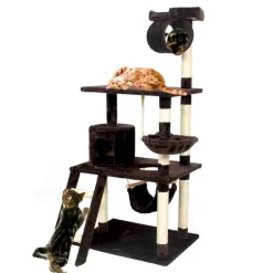 Katzenkletterbaum aus Holz – Aktivitätsstruktur für kleine Haustiere