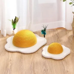 Katzenkratzbrett - Eier-Karotten-Design