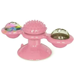 Katzenmassage-Windmühlenspielzeug – Interaktives drehbares Haustierspielzeug