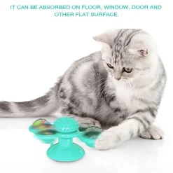 Katzenmassage-Windmühlenspielzeug – Interaktives drehbares Haustierspielzeug