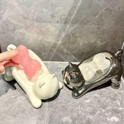 Katzenseifenschale - Süßes, dehnbares Katzenbadeaccessoire