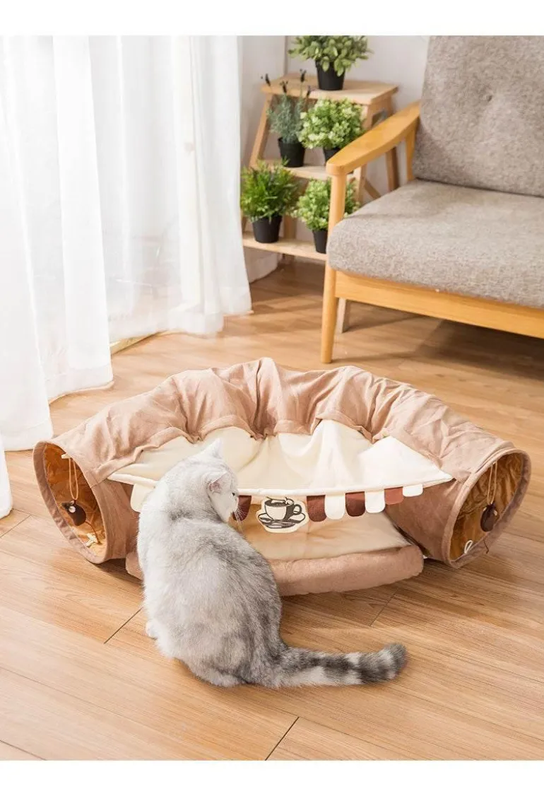 Katzentunnelbett – Gemütlicher Rückzugsort für Katzen