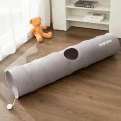 Katzentunnelspielzeug – Zusammenklappbares interaktives Spiel für Kätzchen