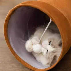 Katzentunnelspielzeug – Zusammenklappbares interaktives Spiel für Kätzchen