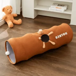 Katzentunnelspielzeug – Zusammenklappbares interaktives Spiel für Kätzchen