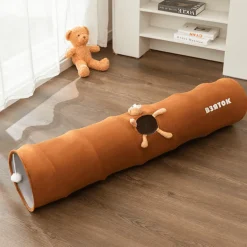 Katzentunnelspielzeug – Zusammenklappbares interaktives Spiel für Kätzchen