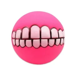 Kauspielzeug für Hunde mit Smiley-Motiv aus Gummi – Lustiges Kauspielzeug für Haustiere