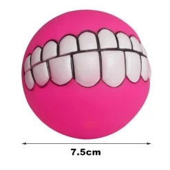 Kauspielzeug für Hunde mit Smiley-Motiv aus Gummi – Lustiges Kauspielzeug für Haustiere