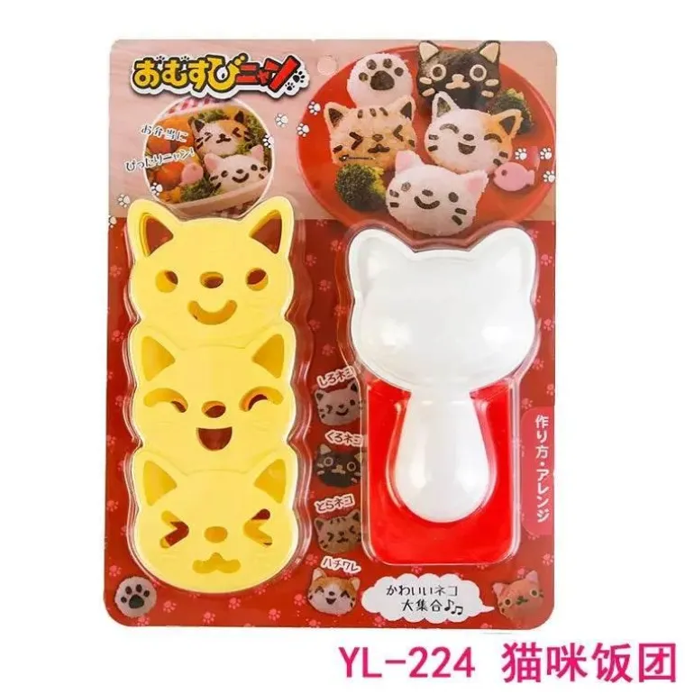 Kawaii Bär Reisbällchenform-Set - Süße Sushi Bento Küchenutensilien